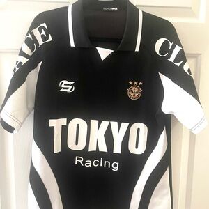 Fashion Nova Black and White Racing Jersey